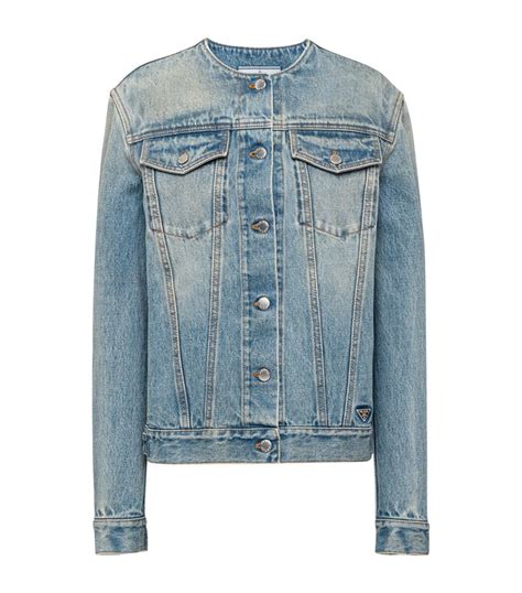 prada mens jean jacket|prada denim jacket men.